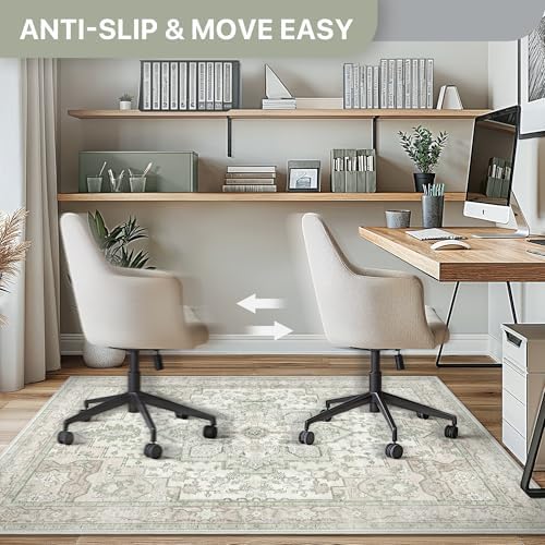 36"x48" Office Chair Mat for Hardwood Floor, Non-Slip Washable Mint - Image 5