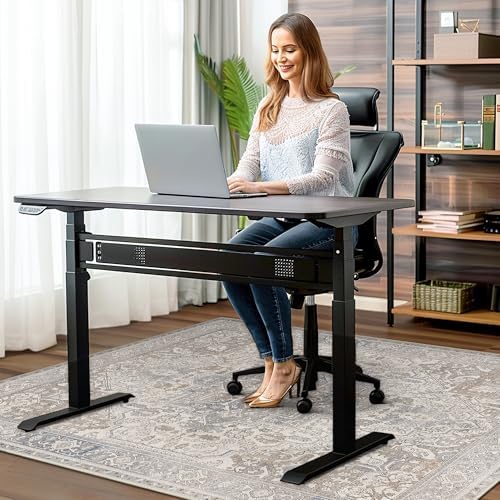 48"x60" Office Chair Mat for Hardwood Floor, Non-Slip Washable Khaki Blue - Image 2