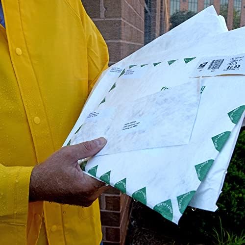 Quality Park Tyvek Envelopes, 100 Pack, Large 10 x 13 Mailers, Easy-to-Open Tamper Evident Pull Strip, Rip, Puncture & Water Resistant Self Sealing Mailing Envelopes for Lightweight Shipping, White - Image 2