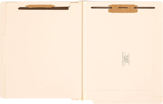 Smead End Tab Classification File Folder, 1 Divider, 2" Expansion, Letter Size, Manila, 10 per Box (26825) by SMEAD