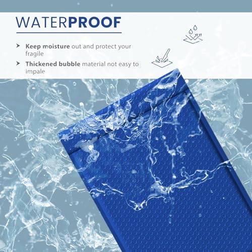 Royal Blue Bubble Mailers 12x15, Self Seal Poly Padded Envelopes, 50 Pack - Image 6