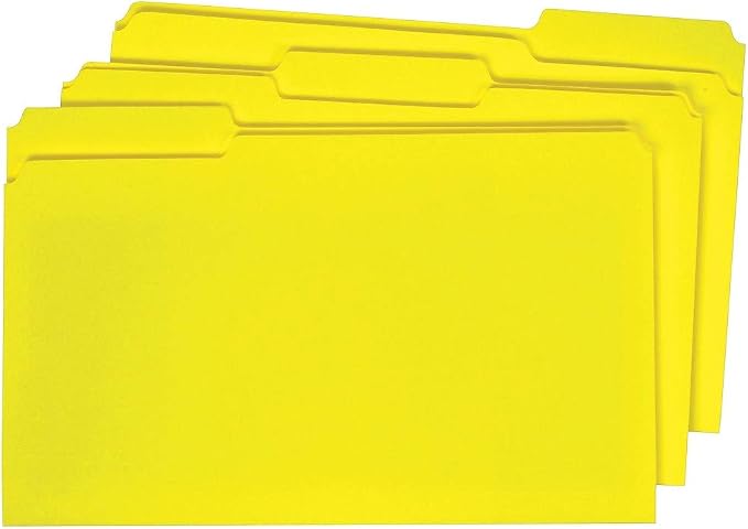 Staples File Folders, Legal Size, 1/3‑Cut Tabs, Assorted Colors, Heavy‑Duty Paper Stock, 100/Box - Image 5