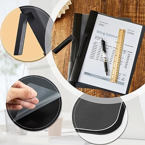 Maitys 50 Pack Clear Report Covers with Clip, Black - Image 4