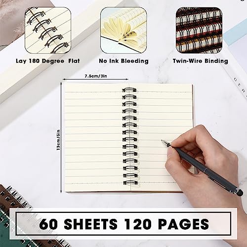 Jutom 18 Pcs Small Spiral Notebook Memo Pad 3x5, Multi Color - Image 3