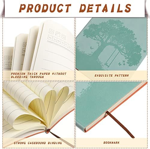 TaoBary A5 PU Leather Journals Bulk Colorful Tree Journal Notebook Soft Leather Cover Lined Ruled Writing Notebook for Back to School Office Group Team Volunteer(Multi Colors,24 Pcs) - Image 4