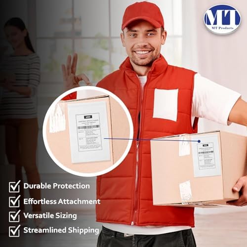 MT Products Blank Envelope Shipping Label Sleeves - 6.5" x 10" Packing Slip Pouches for Shipment/Return - Case of 1000 - Image 5