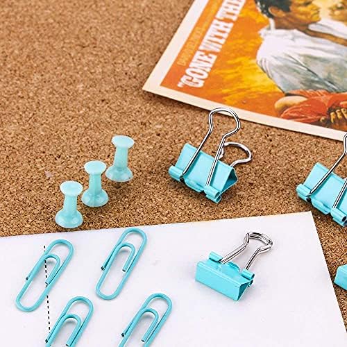 Paper Clips Binder Push Pin Set, Assorted Sized Binder Clips - Image 6