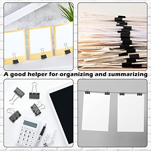 Yexiya 1000 Pcs Binder Clips Bulk Black Metal Clip,0.75 Inch - Image 5