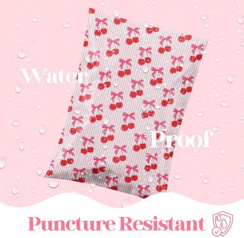 Pretty Package Store Poly Mailers 6x9, Cherry, 100 Pack - Image 3