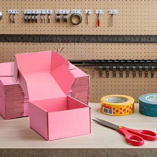 Pink Shipping Boxes 6x6x4 Inches, 20 Pack - Image 6
