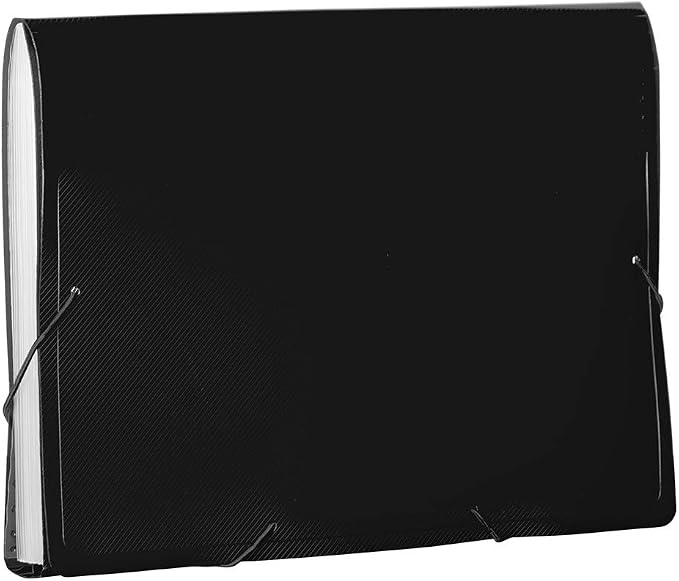 JAM PAPER Accordion Folders - 13 Pocket Plastic Expanding File - Letter Size - 9 x 13 - Black - 2/Pack - Image 4