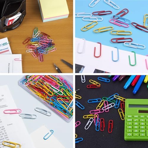 Luney 100PCS Paperclips, 2 Inch Colored Large Paper Clips Jumbo, Paper Clip Assorted 6 Colors, Paperclip for Office, Document, Teacher, and School Supplies - Image 6