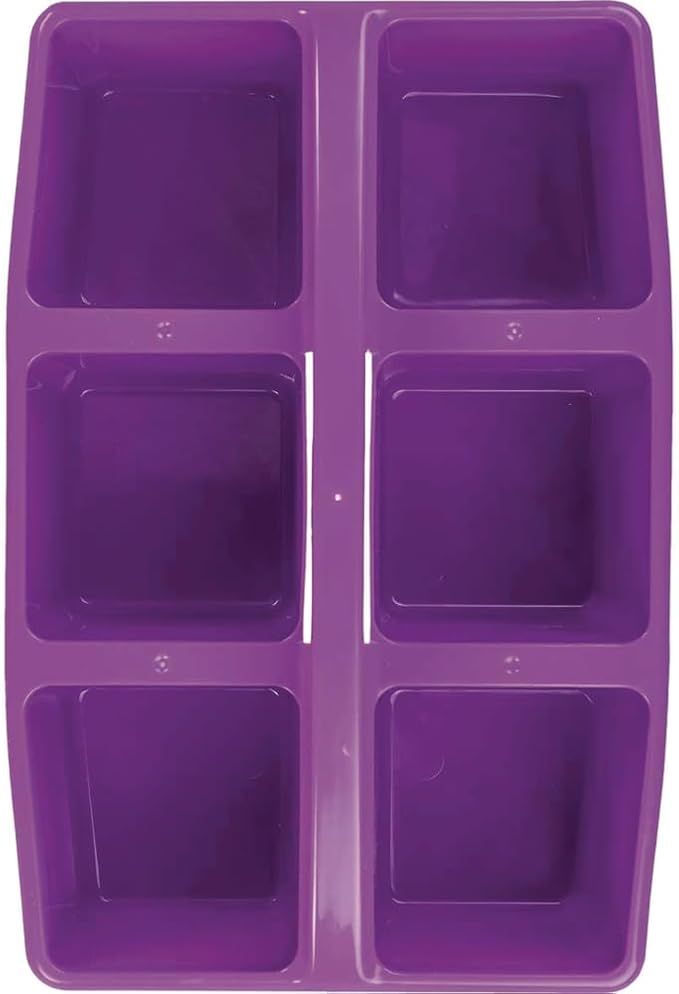 Really Good Stuff Six-Equal-Compartment Caddies, 6-Pack | Classroom Table Caddies, Assorted Colors Portable Plastic Storage Classroom Caddy f - Image 4