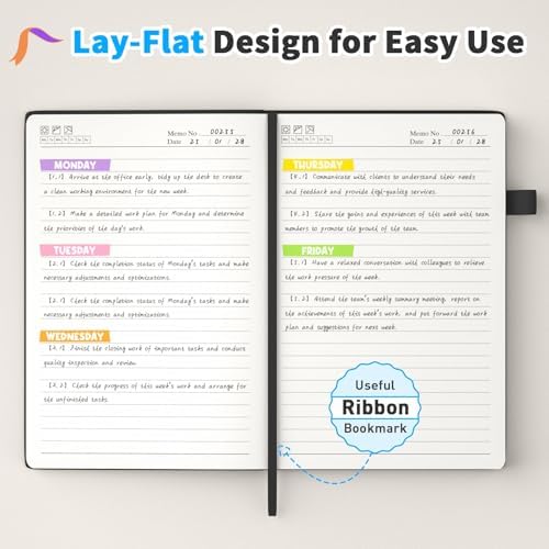Oucaru 2 Pack A5 Lined Journal Notebook for Writing, 180 Pages - Image 5