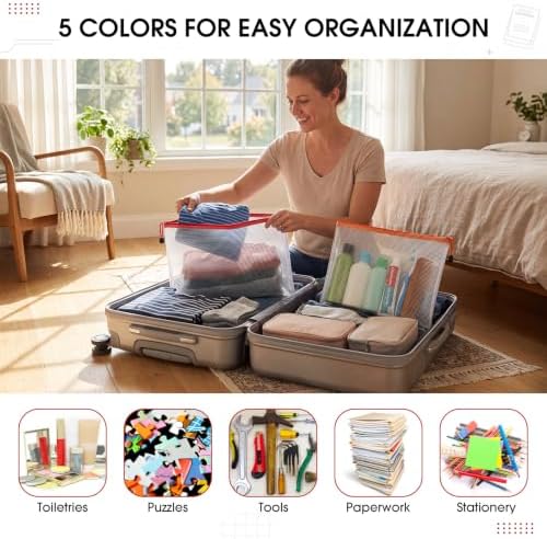 Zhehao 100 Pcs B4 Mesh Zipper Pouch Bag Bulk, Large Pouches for Organizing - Image 4