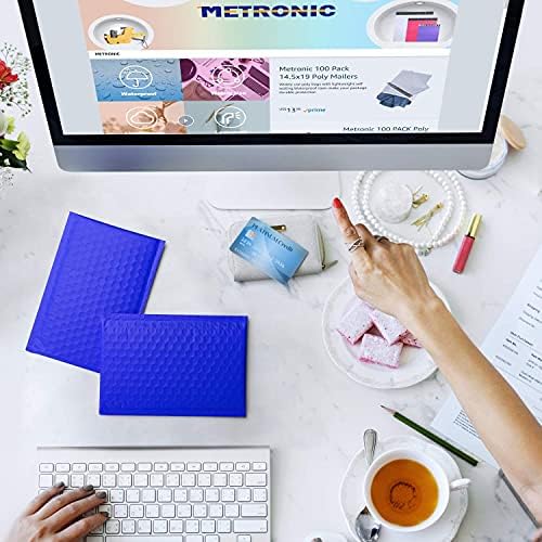 Metronic 800PC Bubble Mailers 4x8 Bulk Small Bubble Mailer Royal Blue - Image 6