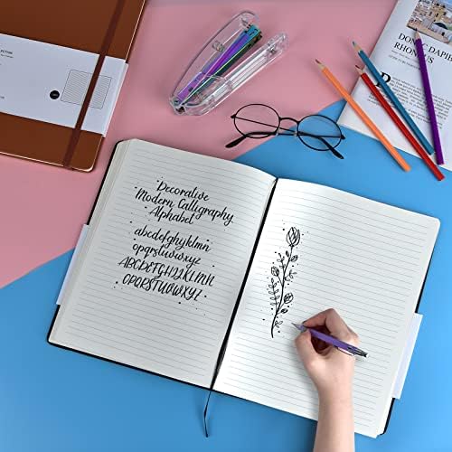 Coopay 12 Pack B5 Notebooks Journal College Ruled Composition Notebooks Classic Hardcover Lined Journals for Office Home School Business Writing Note Taking, 10.2" x 7.5", 100GSM Thick Paper (Black) - Image 6