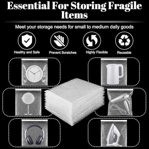 Frienda 150 Pcs Self Adhesive Bubble Bags Packing Pouches, 12" X 12" - Image 3