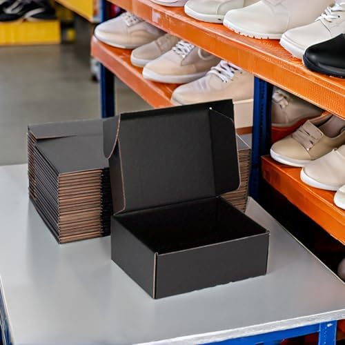 Black Shipping Boxes 12x9x4 Inches, 20 Pack - Image 3