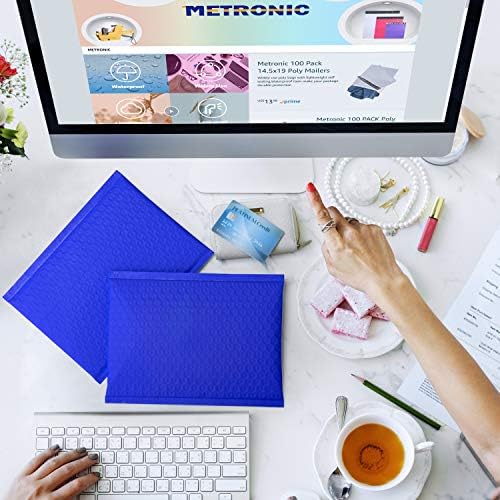 Metronic Bubble Mailers 6x10 25 Pack Royal Blue Waterproof Padded Envelopes - Image 6