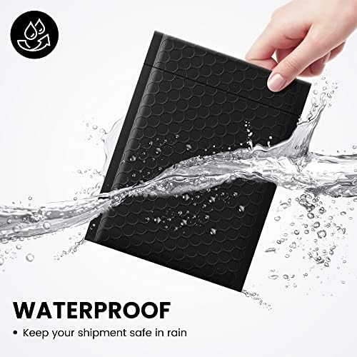 Fuxury Bubble Mailers 6x10" 100Pack Black Padded Envelopes Usable Size 6x9" - Image 4