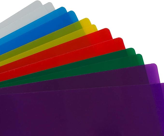 JAM PAPER Plastic Sleeves - Legal Size - 9 x 14 1/2 - Assorted Color Project Pockets - 12 Page Protectors/Pack - Image 4