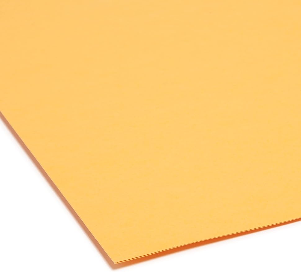 Smead File Folder, Reinforced 1/3-Cut Tab, Letter Size, Goldenrod, 100 per Box (12234) - Image 4