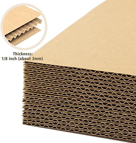 Golden State Art 100 Pack 11x17 Corrugated Cardboard Sheets 1/8" Thick - Image 3