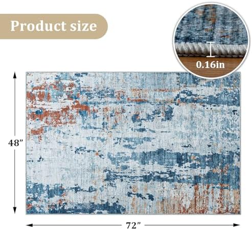 Office Chair Mat for Hardwood Floor, 72"x48" Easy Glide Computer Chair Mat Protector for Rolling Chair Under Desk Rug Nonslip Backing, Machine Wash - Image 2
