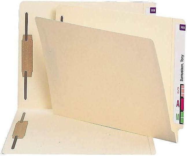 Staples® Heavy Duty Reinforced Classification Folder, Letter Size, Manila, 50/Box - Image 2