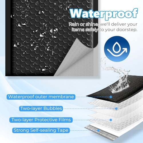 Metronic Bubble Mailers 6x10" 450Pack Padded Envelope True 6x9" Usable Size - Image 4
