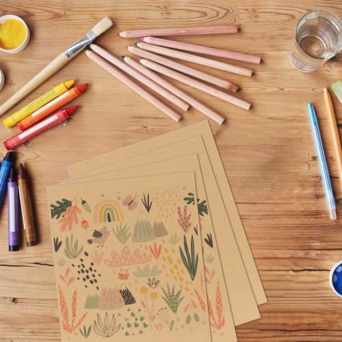 Calenzana 50 Pack 8.5x11 Inch Brown Corrugated Cardboard Sheets Flat Cardboard Sheets for Packing Mailing Dividers and DIY Crafts - Image 5