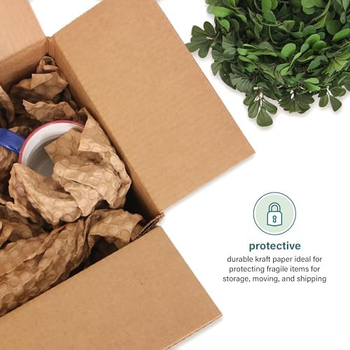 Elementree Paper Bubble Wrap Sheets for Packing, Moving, & Shipping - 84-Carton Pallet (21,000 Sheets) - 12" x 12" - Kraft Bubble Paper - Recyclable Cushioning Wrap - Made in the USA (01913PAL) - Image 6