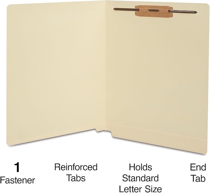 Staples® Reinforced Classification Folder, Letter Size, Manila, 50/Box (ST18356-CC) - Image 2