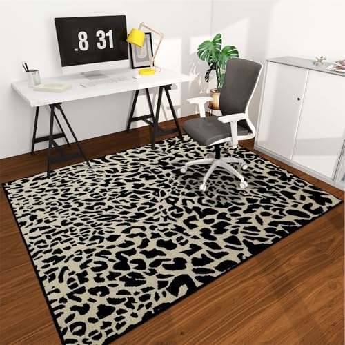 Office Chair Mat for Hardwood Floor, 72"x48" Easy Glide Computer Desk Mat Protector for Rolling Chair Under Desk Rug Nonslip Backing, Machine Wash, (Modern) by CHAKME