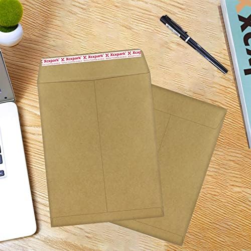 Xxcxpark 60 PCS 10x13 inches Security Catalog Envelopes Printable Self Seal Envelopes, Anti Tear Recycled Kraft Envelopes for Invitation Cards, Pictures, Photos, Documents - Image 6