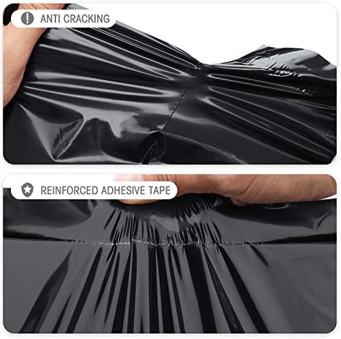 Fuxury Large Poly Mailers 24x24" 300Pcs Bulk Shipping Bags for Cloths Black - Image 3