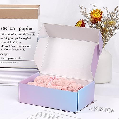 6x4x2 in Small Shipping Boxes for Packaging Small Business, 50 Pack Mailing Boxes Corrugated Cardboard Mailer Gift Box (Gradients) - Image 3