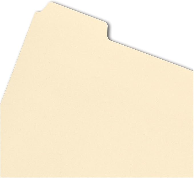 Smead Stackable Folder Divider with Fastener, Bottom 1/5-Cut Tab, Letter Size, Manila, 50 per Box (35600) - Image 5