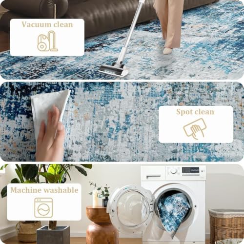 Office Chair Mat for Hardwood Floor, 60"x45" Easy Glide Computer Chair Mat Protector for Rolling Chair Under Desk Rug Nonslip Backing, Machine Wash - Image 6