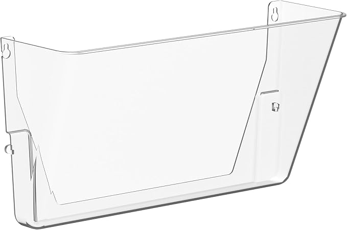 Gawerk Clear Acrylic Single Pocket, Plastic Hanging Wall Mount File Holder for Office Home (Clear, 1 Pack) by Gawerk