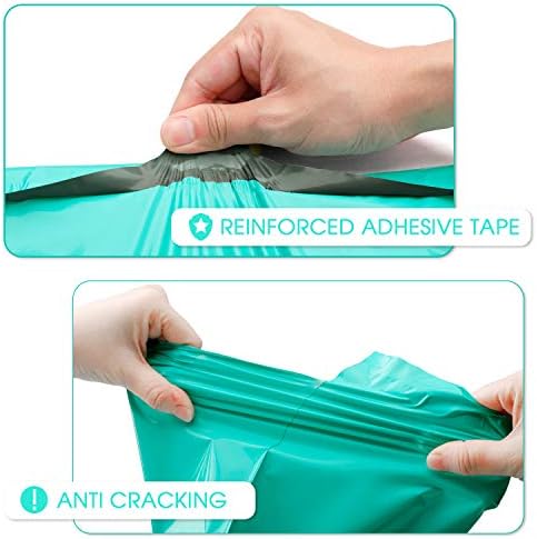 Metronic Poly Mailers 12x15.5" 500 Pack Shipping Bags, Strong Adhesive Mailing Bags, Waterproof and Tear-Proof Multipurpose Envelopes for Clothing, Small Business,Postal Bags Teal - Image 3