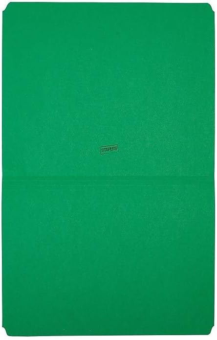 Staples File Folder, Single Tab, Letter Size, Green, 100/Box (ST509653-CC) - Image 3