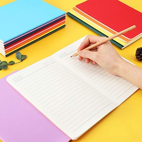 EUSOAR Subject Notebooks, A5 24 Packs 5.5" x 8.2" Soft Cover Lined Notebooks Journal, Drawing Notebook Notepad Sketchbook, Students Office Subject Diary Notebooks Journal 60 Lined Pages/30 Sheets - Image 6