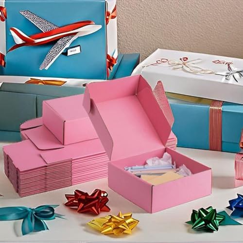 10x10x3 inch Pink Shipping Boxes for Small Business- Set of 25 - Image 6