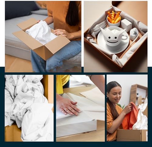 Purple Papers White Bulk Packing Paper | 1600 sheets | 27" x 17" | 50 lbs | Sheets for Moving - Newsprint Paper - Must Have in Your Moving Supplies | Newsprint Papers | Packaging Paper - Image 5