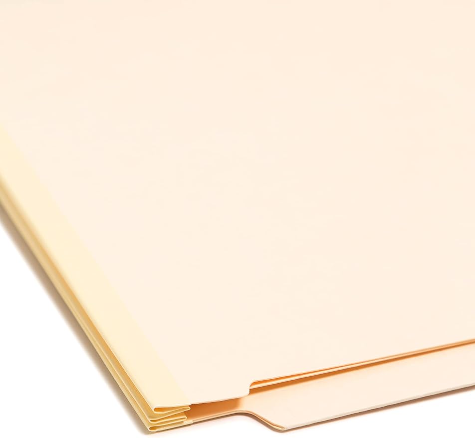 Smead End Tab Classification File Folder, 1 Divider, 2" Expansion, Letter Size, Manila, 10 per Box (26825) (Pack of 5) - Image 4
