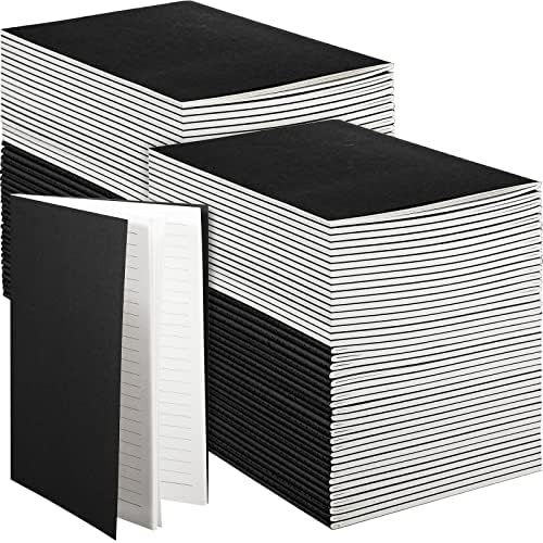 Mimorou 100 Pcs A5 Journals Notebooks Bulk,Black,Lined by Mimorou