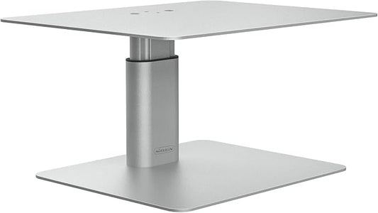 Nillkin Monitor Stand for Desk, Adjustable Height Computer Monitor Stand | Ergonomic Aluminum Computer Stand for Desktop | iMac, Studio Display XDR, Dell, HP, Lenovo, Other Screen Display | Silver by Nillkin