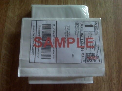 7.5" x 5.5" Clear Adhesive Top Loading Packing List / Label Envelopes Pouches (1000-ct.) by AVGPACKAGINGSUPPLIESMORE
